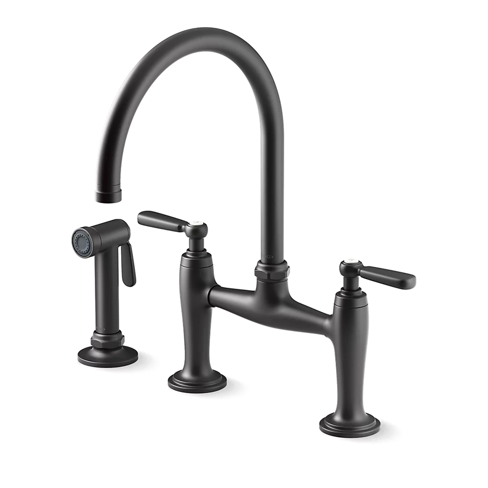 Kohler 28356-BL Edalyn Bridge W/ Side Spray