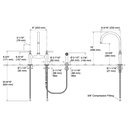 Kohler 28356-BL Edalyn Bridge W/ Side Spray