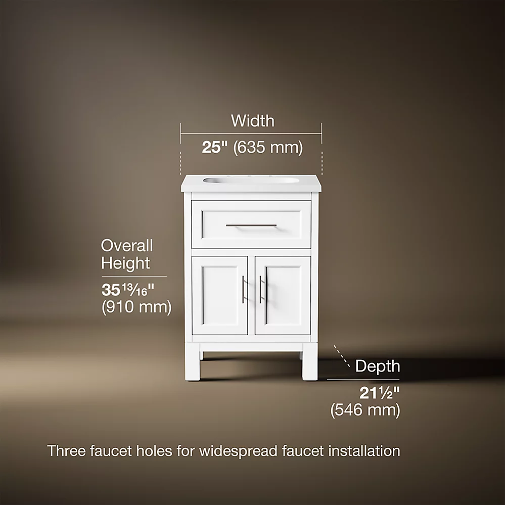 Kohler 28379-ASB-0 Quo Vanity 24 Inches