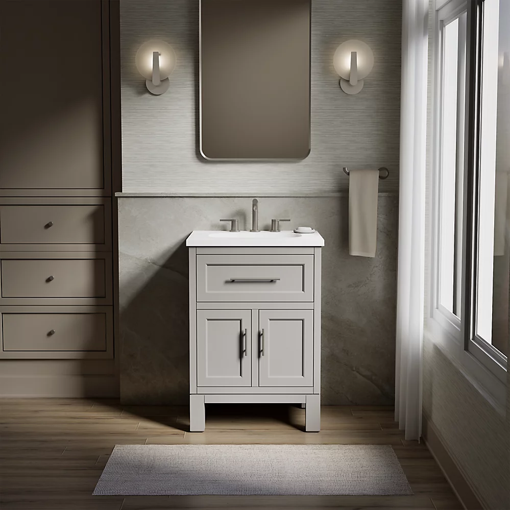 Kohler 28379-ASB-1WT Quo Vanity 24 Inches