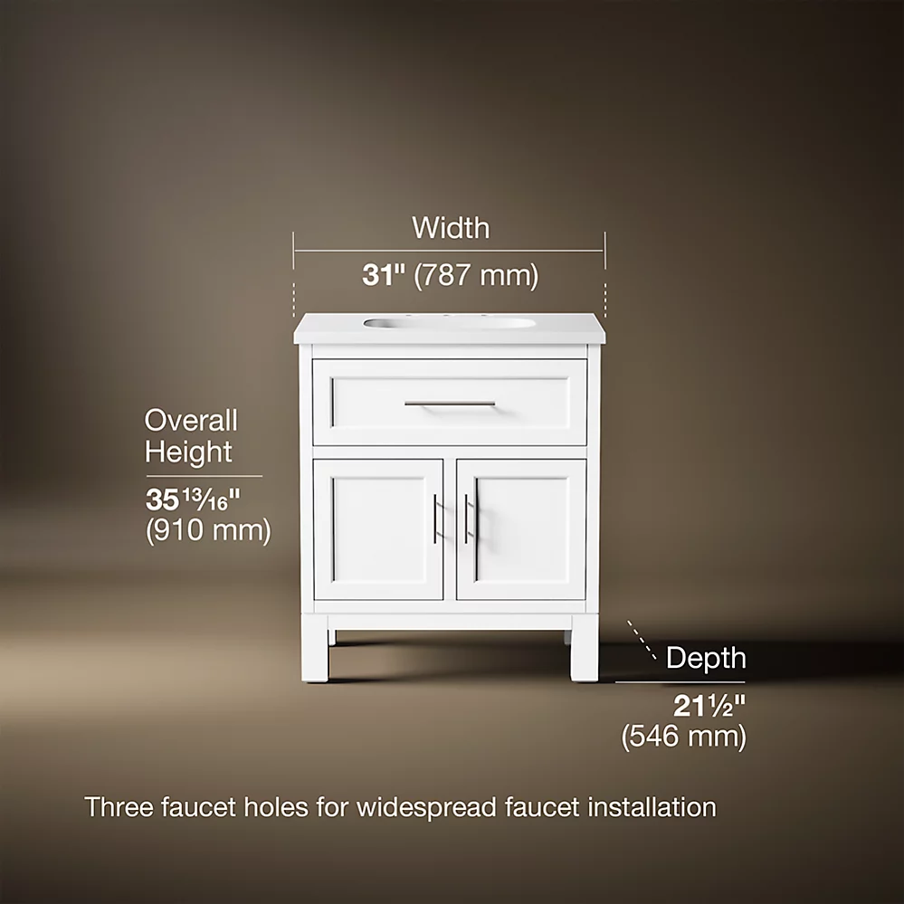 Kohler 28380-ASB-0 Quo Vanity 30 Inches