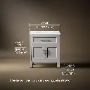Kohler 28380-ASB-1WT Quo Vanity 30 Inches
