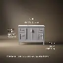 Kohler 28383-ASB-1WT Quo Vanity 48 Inches