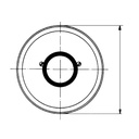 Grohe 46062000 6-3/4 Universal Escutcheon Chrome 1