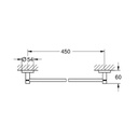 Grohe 40688GN1 Essentials Towel Rail 18 Brushed Cool Sunrise 2