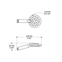 ALT 90815 Round Handshower 3 Functions Electro Black 2