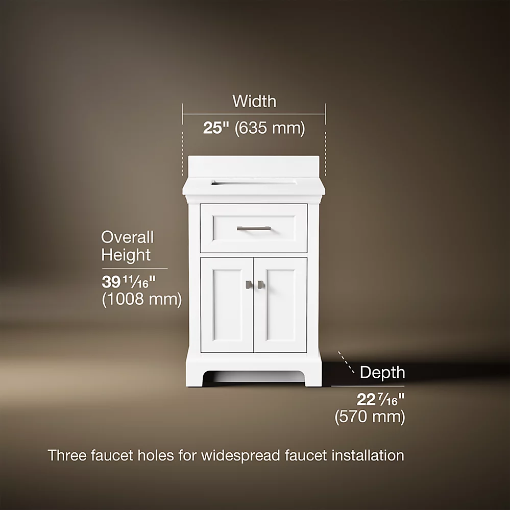 Kohler 29259-BD1-0 Charlemont 24 Inch Vanity Set