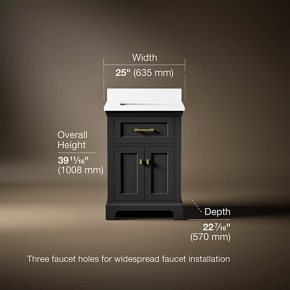 Kohler 29259-BD1-DWG Charlemont 24 Inch Vanity Set