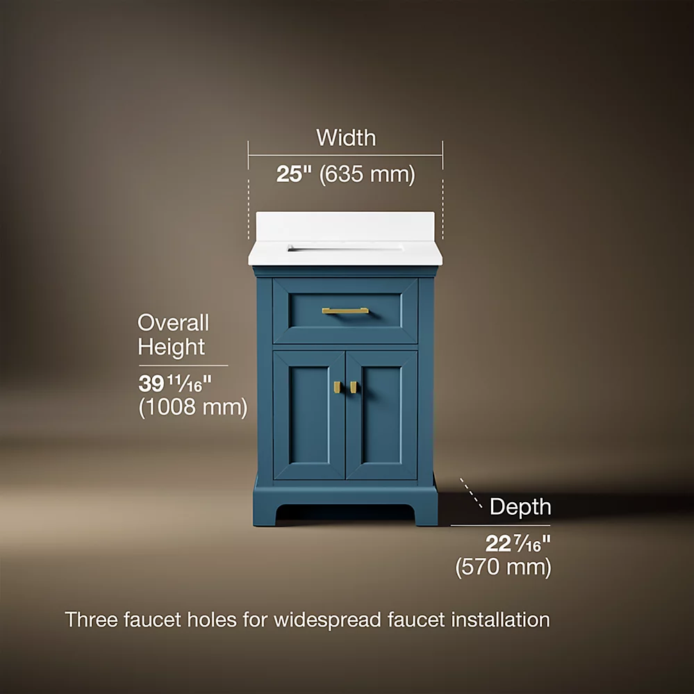 Kohler 29259-BD1-TDB Charlemont 24 Inch Vanity Set