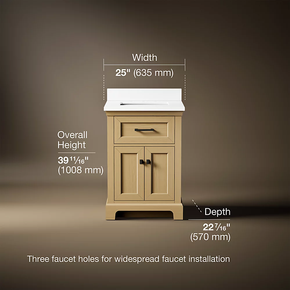 Kohler 29259-BD1-WEK Charlemont 24 Inch Vanity Set