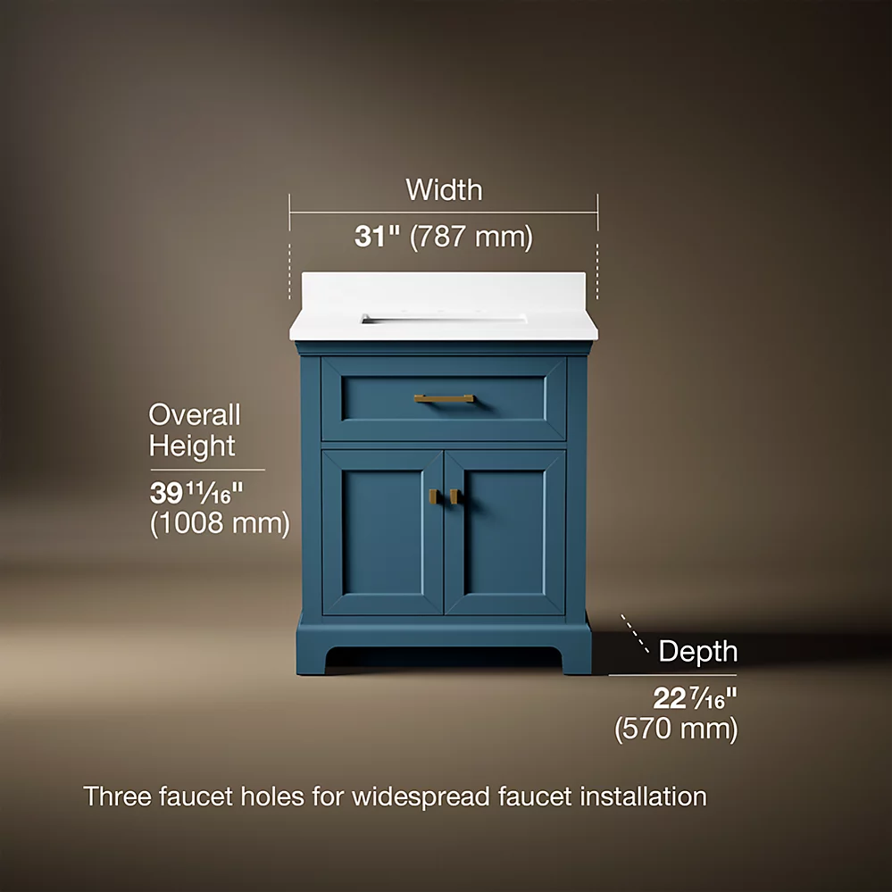 Kohler 29260-BD1-TDB Charlemont 30 Inch Vanity Set