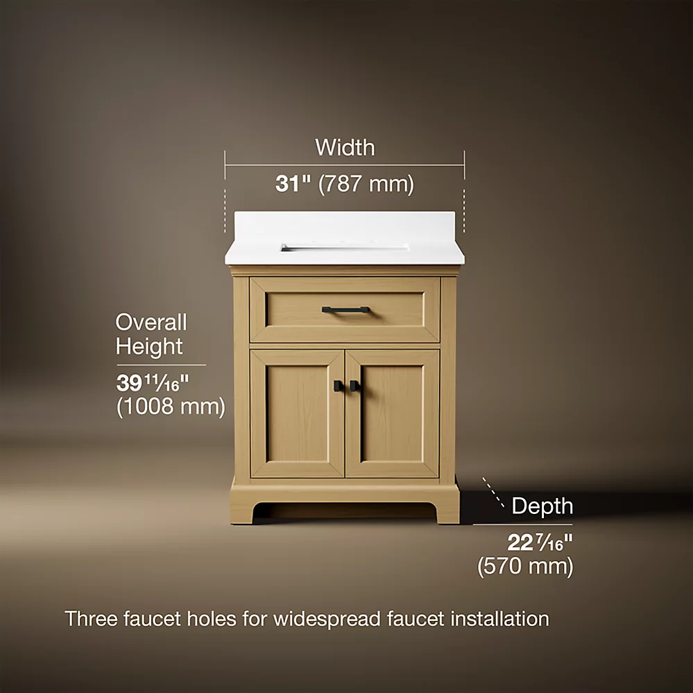 Kohler 29260-BD1-WEK Charlemont 30 Inch Vanity Set