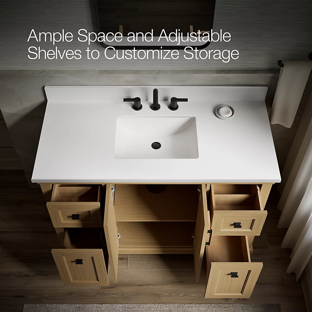 Kohler 29262-BD1-WEK Charlemont 48 Inch Vanity Set