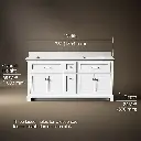 Kohler 29264-BD1-0 Charlemont 72 Inch Vanity Set