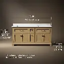 Kohler 29264-BD1-WEK Charlemont 72 Inch Vanity Set