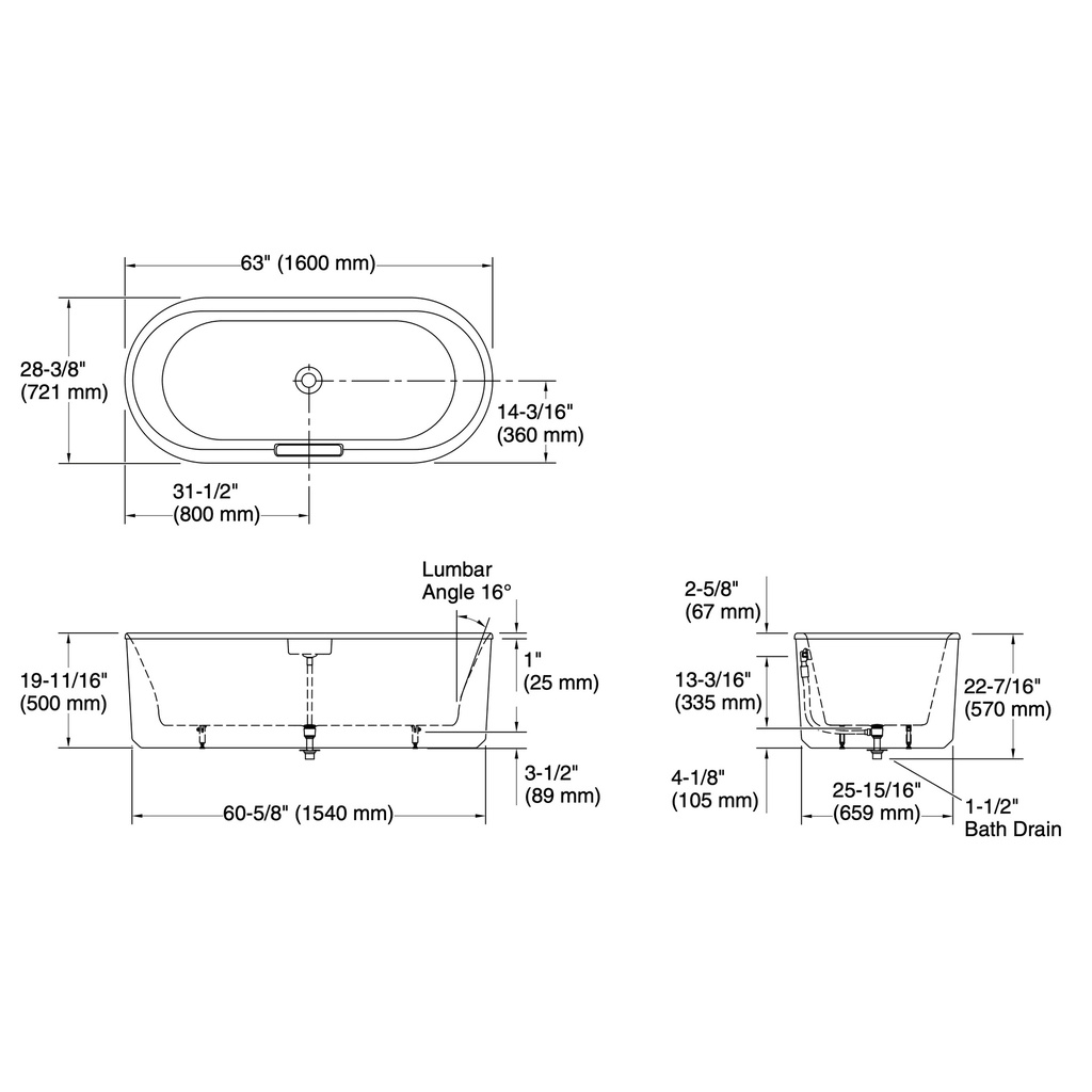 Kohler 29325-7-0 Volute Oval 63 W Shroud