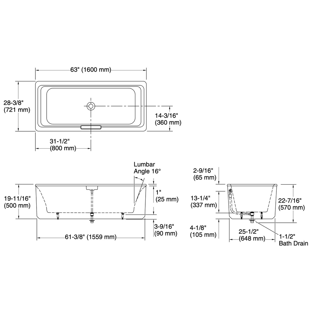 Kohler 29327-7-0 Volute Rect 63 W Shroud