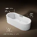Kohler 29329-0-0 Volute Oval 70-7/8 W Shroud