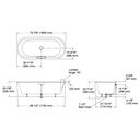 Kohler 29329-0-0 Volute Oval 70-7/8 W Shroud