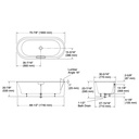 Kohler 29329-7-0 Volute Oval 70-7/8 W Shroud