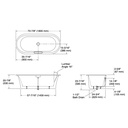 Kohler 29330-P5-0 Volute Oval 70-7/8 W Base