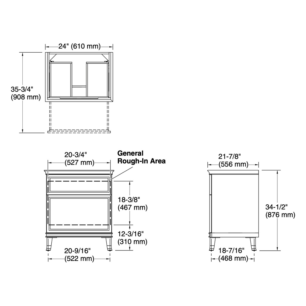 Kohler 29469-WEK Artifacts 24 Vanity