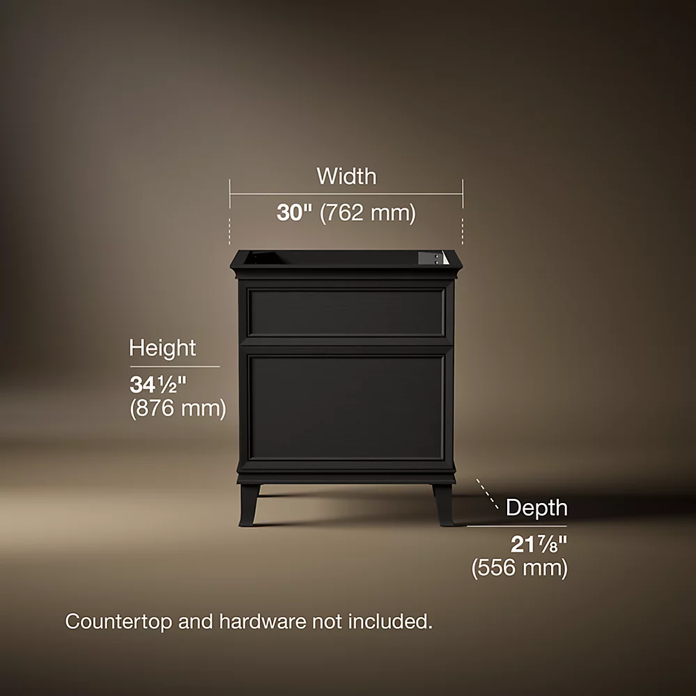 Kohler 29480-BWK Artifacts 30 Vanity