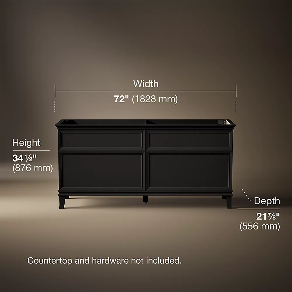 Kohler 29482-BWK Artifacts 72 Vanity