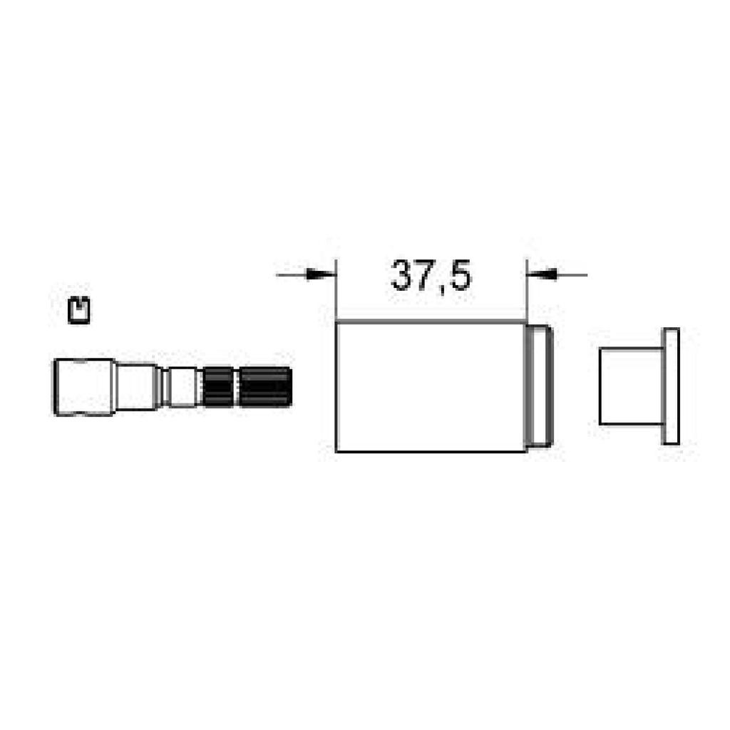 Grohe 45565000 Extension Volume Control Chrome 1