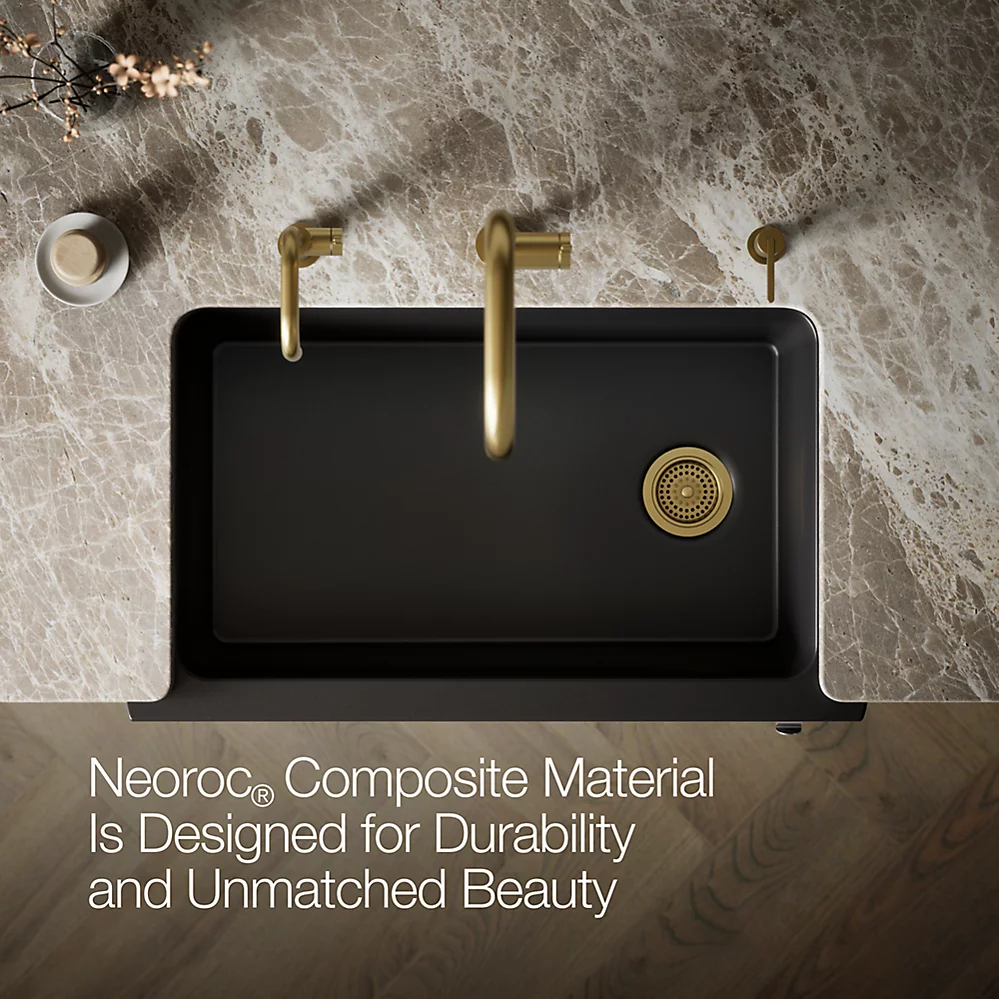 Kohler 29825-CM1 Cairn 1 Basin 36 Faceted Decor Aprn
