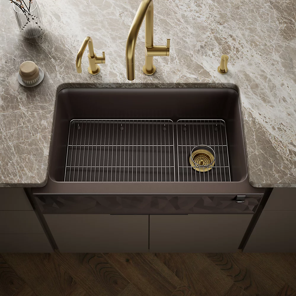 Kohler 29825-CM2 Cairn 1 Basin 36 Faceted Decor Aprn