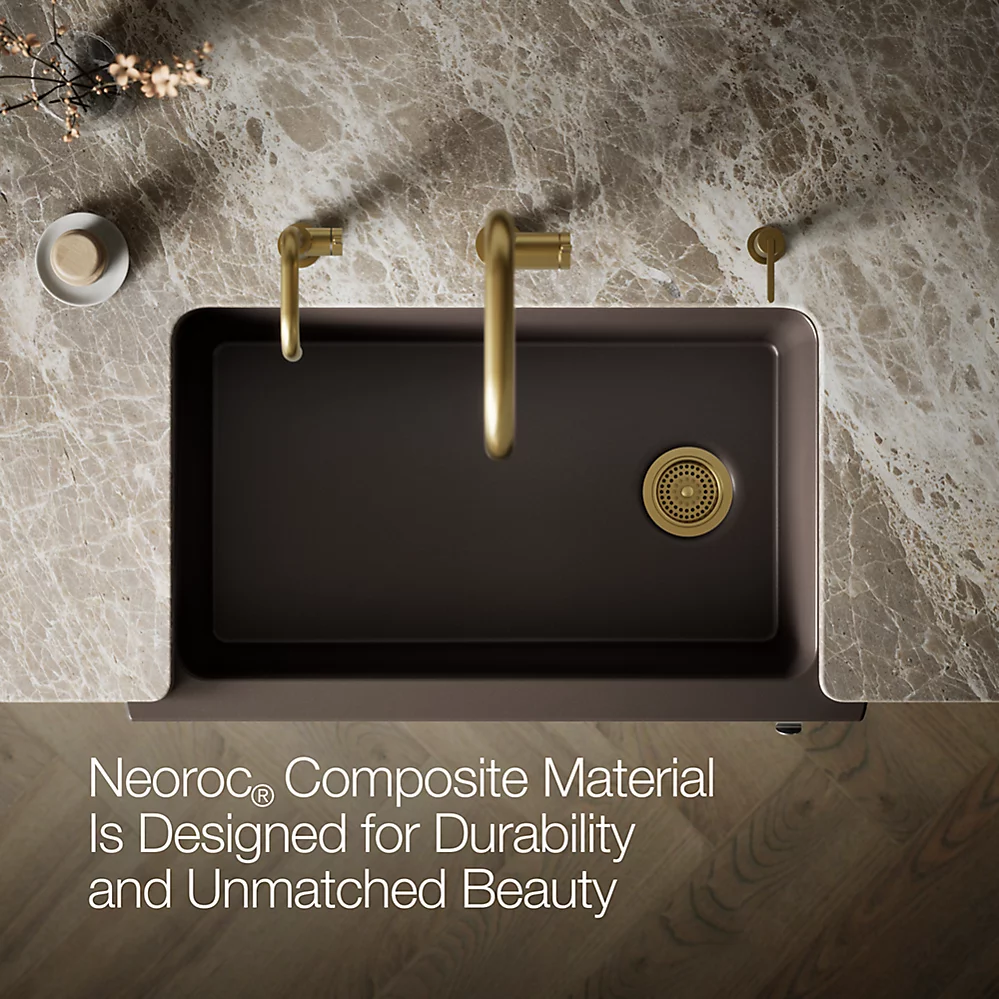 Kohler 29825-CM2 Cairn 1 Basin 36 Faceted Decor Aprn