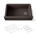 Kohler 29825-CM2 Cairn 1 Basin 36 Faceted Decor Aprn