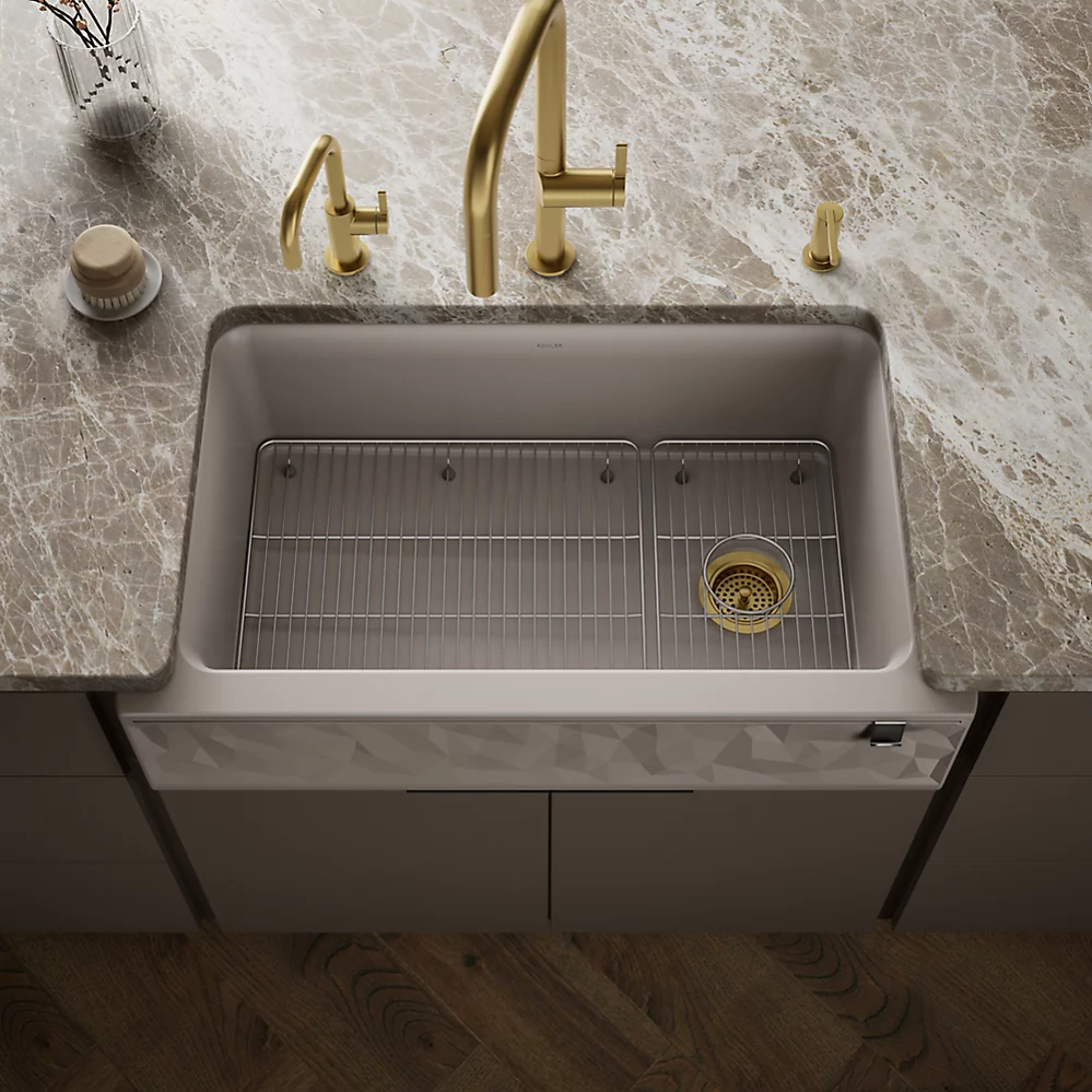 Kohler 29825-CM3 Cairn 1 Basin 36 Faceted Decor Aprn