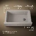 Kohler 29825-CM3 Cairn 1 Basin 36 Faceted Decor Aprn