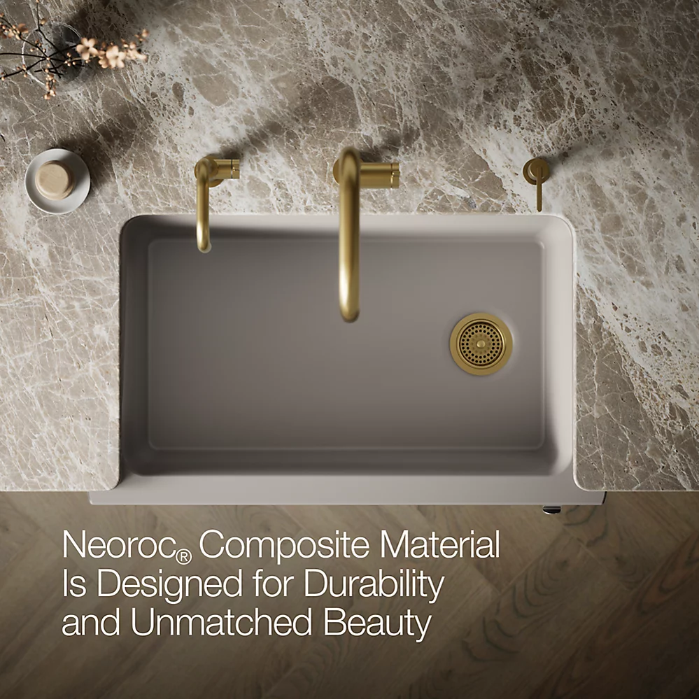Kohler 29825-CM3 Cairn 1 Basin 36 Faceted Decor Aprn