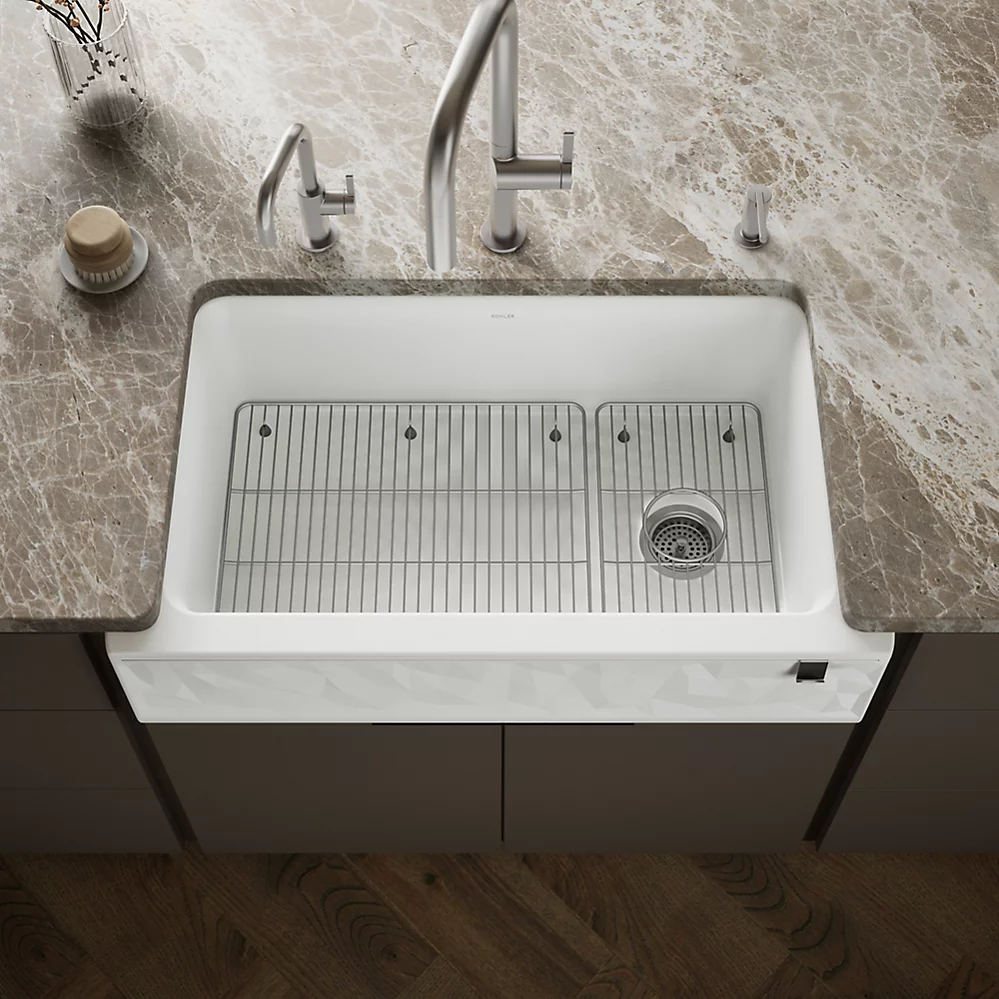 Kohler 29825-CM6 Cairn 1 Basin 36 Faceted Decor Aprn