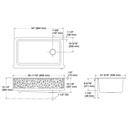 Kohler 29825-CM6 Cairn 1 Basin 36 Faceted Decor Aprn