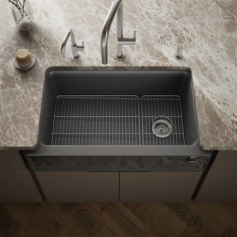 Kohler 29825-CM7 Cairn 1 Basin 36 Faceted Decor Aprn