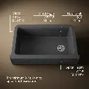Kohler 29825-CM7 Cairn 1 Basin 36 Faceted Decor Aprn