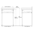 Kohler 30010-BN Memoirs Console Legs 27In Classic