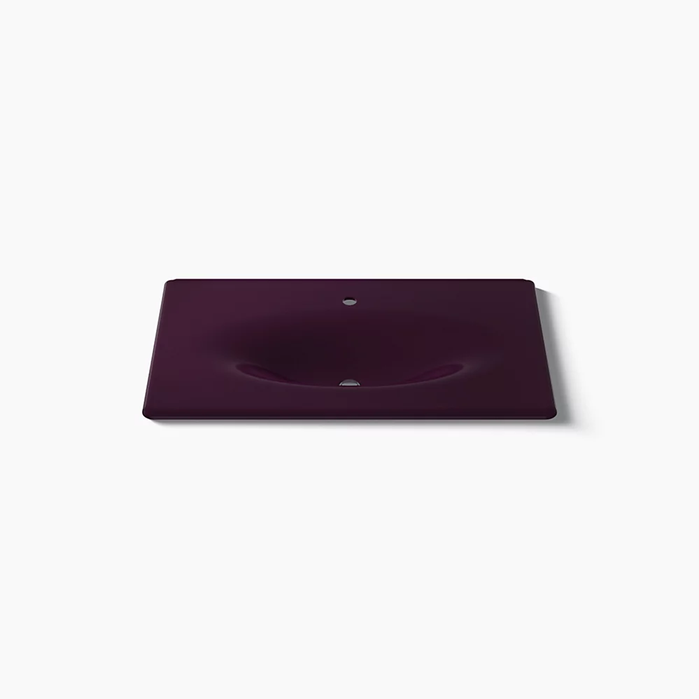 Kohler 3051-1-PLM Iron/Impressions Ci Itb, 37 In, 1-Hole