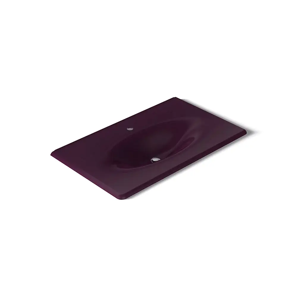 Kohler 3051-1-PLM Iron/Impressions Ci Itb, 37 In, 1-Hole