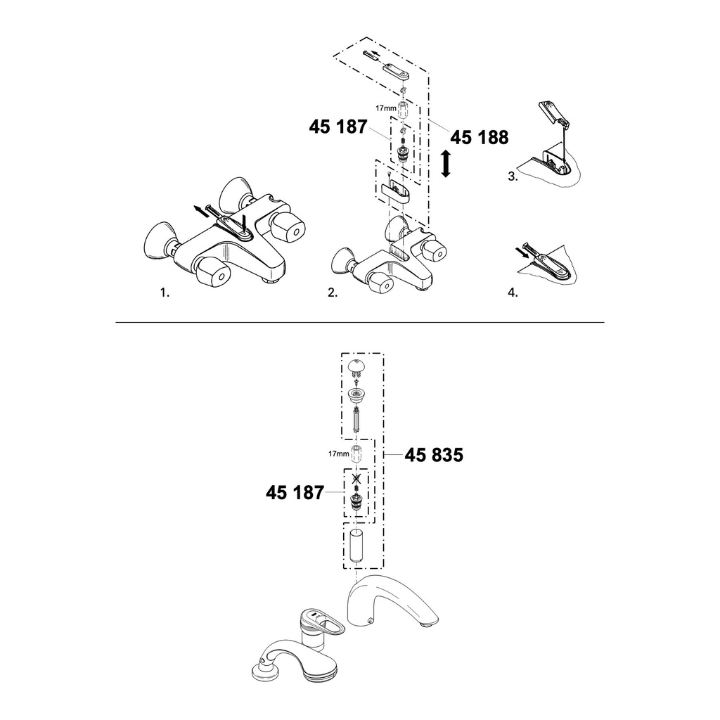 Grohe 45187000 Universal Diverter 1