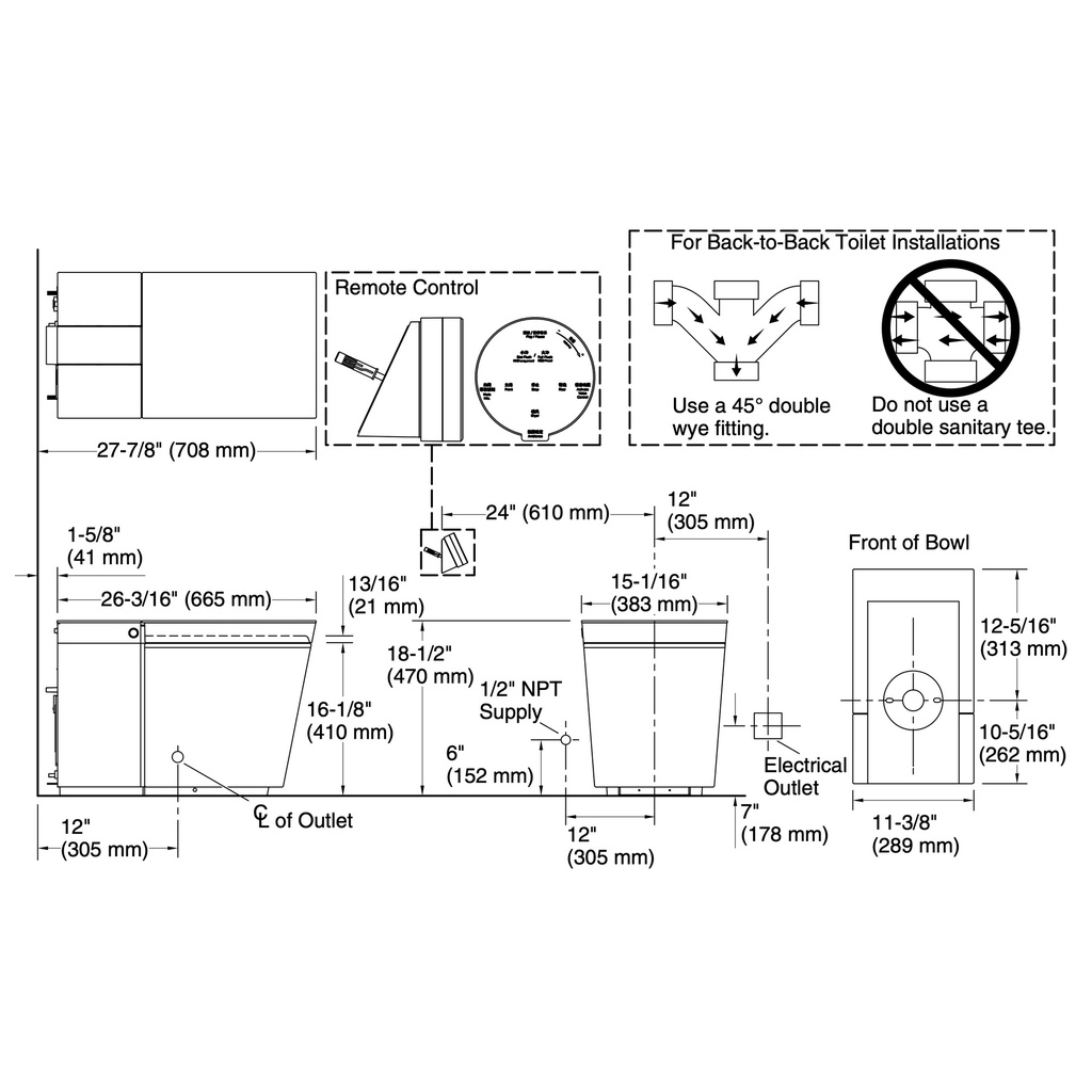 Kohler 30754-PA-HB1 Numi2.0 Intelligent Toilet