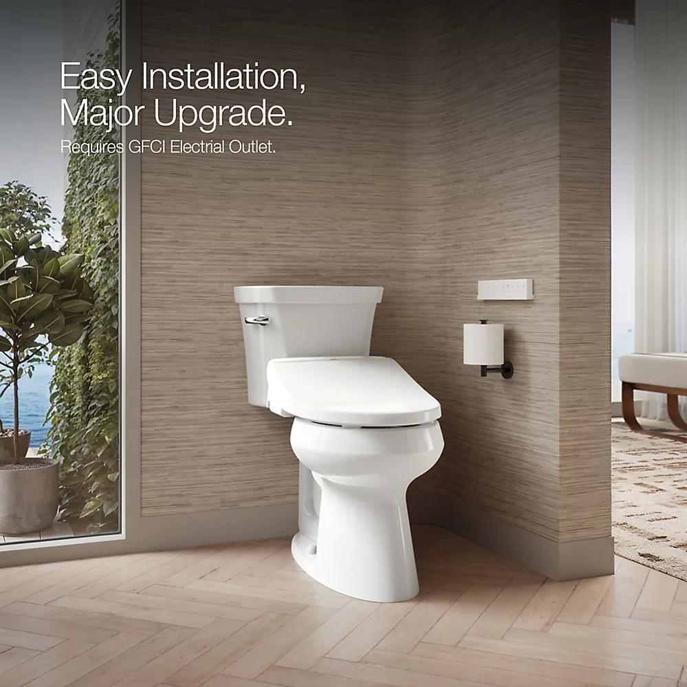 Kohler 30804-0 Purewash E880 Bidet Seat Round