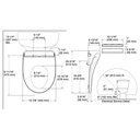 Kohler 30804-0 Purewash E880 Bidet Seat Round