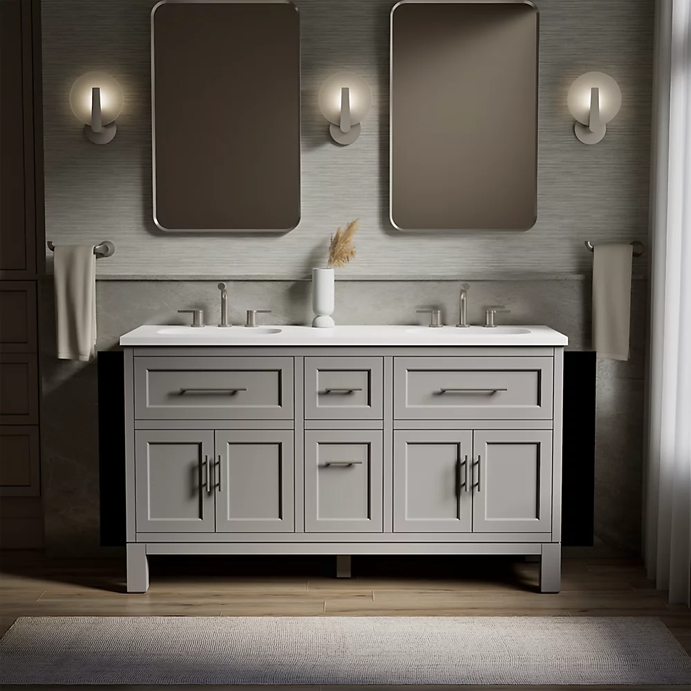 Kohler 31246-ASB-1WT Quo Vanity 60 Inches