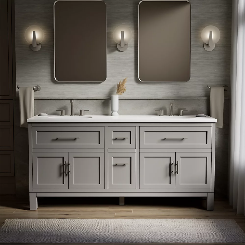 Kohler 31247-ASB-1WT Quo Vanity 72 Inches