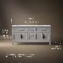 Kohler 31247-ASB-1WT Quo Vanity 72 Inches